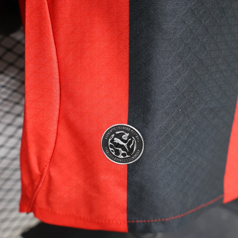 AC Milan Home PV Jersey 2026/27 – Red & Black Vertical Stripes
