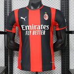 AC Milan Home PV Jersey 2026/27 – Red & Black Vertical Stripes