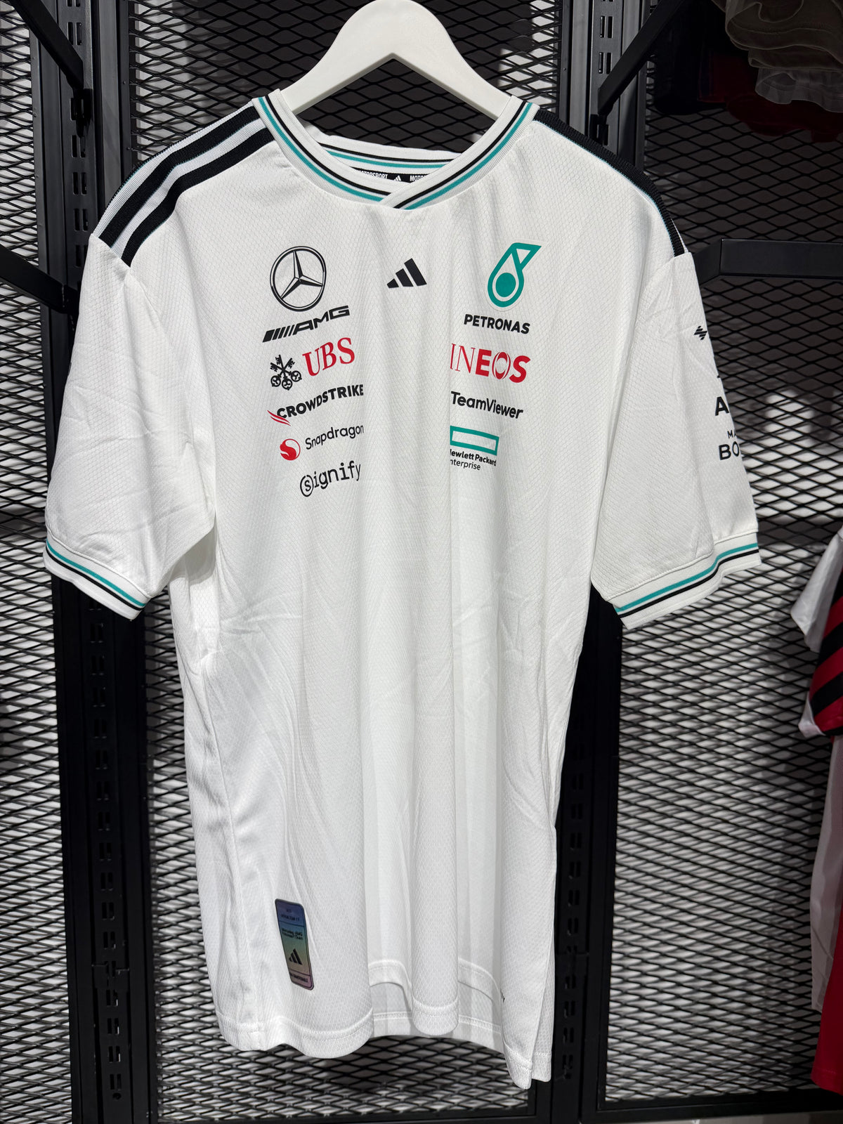 Mercedes White shirt