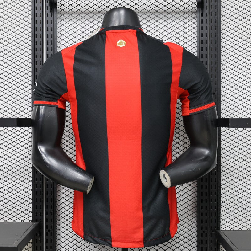 AC Milan Home PV Jersey 2026/27 – Red & Black Vertical Stripes